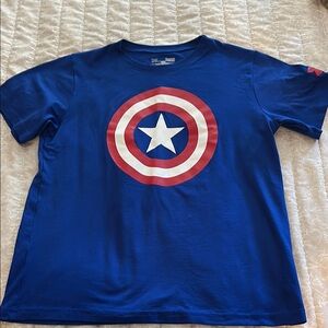 Boys marvel under armour shirt